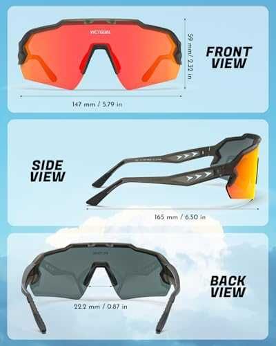 Нови Поляризирани спортни очила UV400 защита за колоездене и бягане