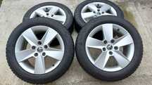 Vând 4 roti cu jante Skoda originale, 16"