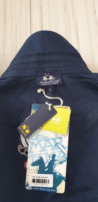 La Martina Italy Stretch Cotton Slim Fit / L  НОВО ОРИГИНАЛ МЪЖКА РИЗА