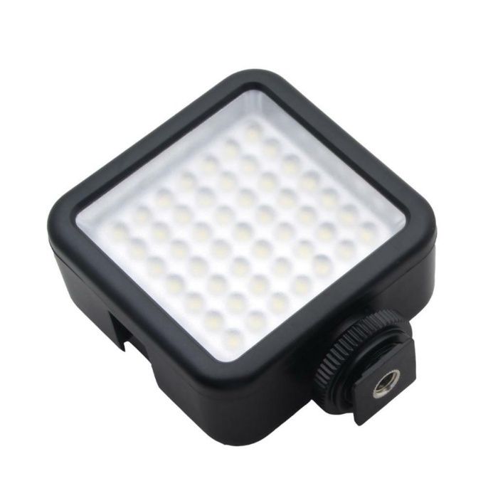 LAMPA FOTO VIDEO 49 LED cu Reglaj Intensitate functie incarcare AA ac