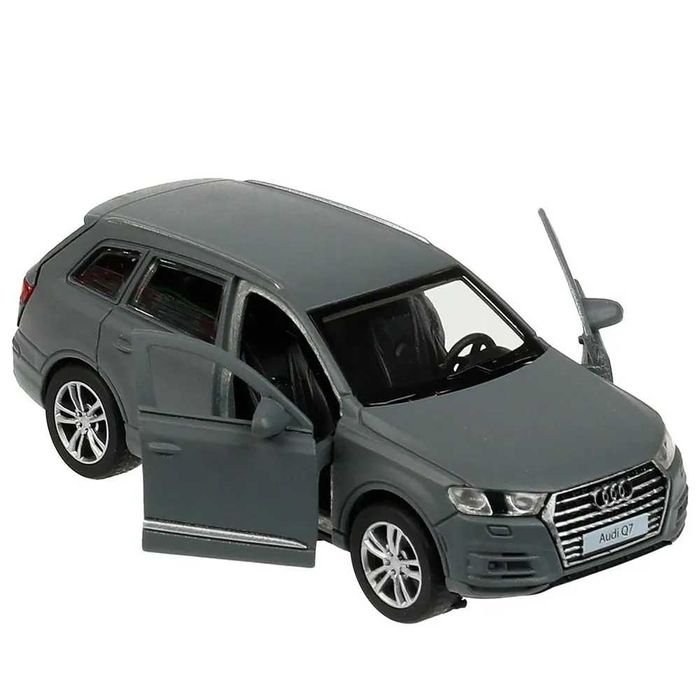 Машинка металлическая Audi Q7 серая матовая (Технопарк)