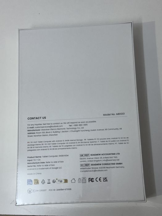 Tableta MB1001 sigilata