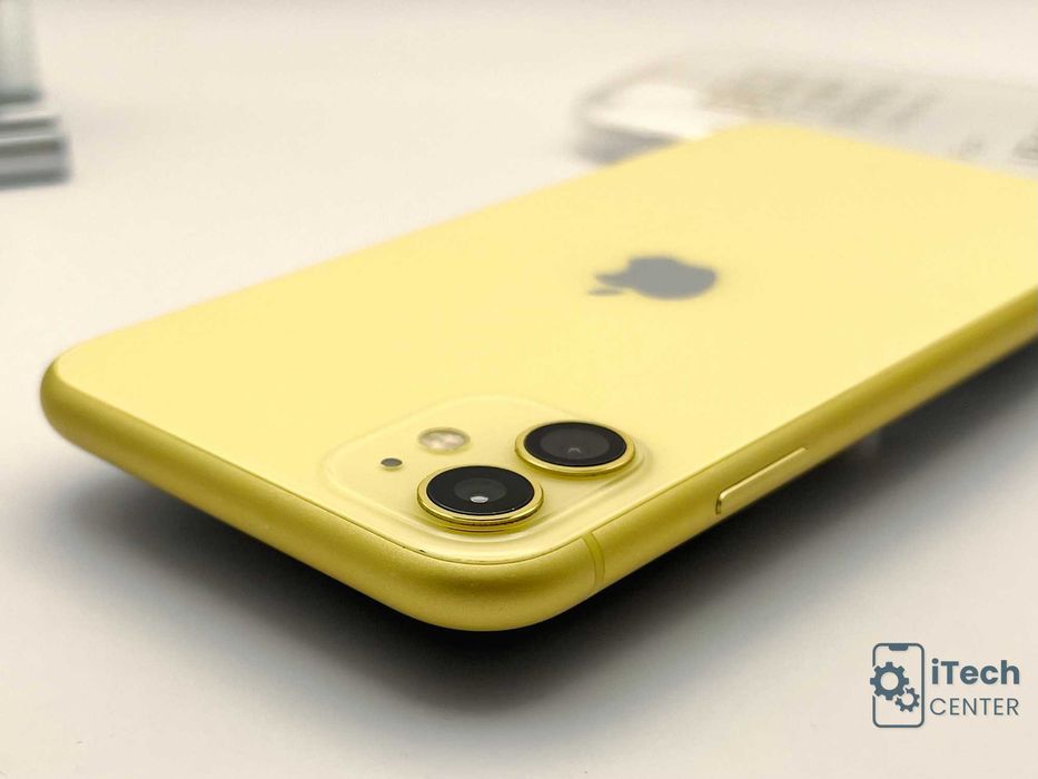 iPhone 11, 64GB, Yellow, 100% батерия, КАТО НОВ, ГАРАНЦИЯ!