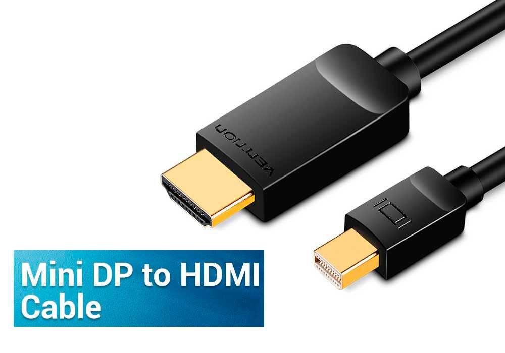 Кабель miniDP Thunderbolt - HDMI для подкл. Macbook  к ТВ, монитору