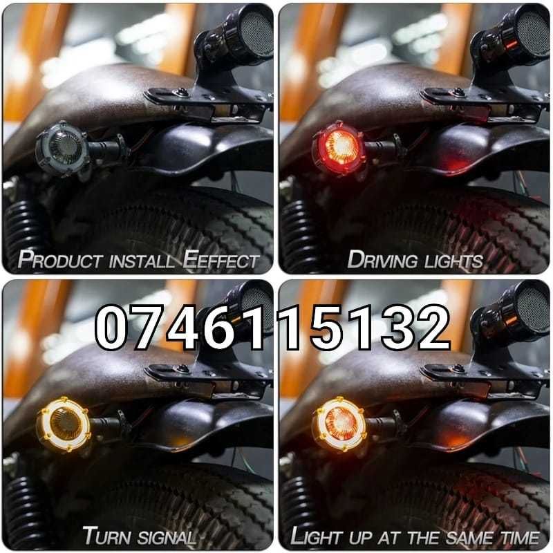 Semnalizare LED Progresiva-Semnalizari-Moto Chopper Motocicleta Atv-Y6