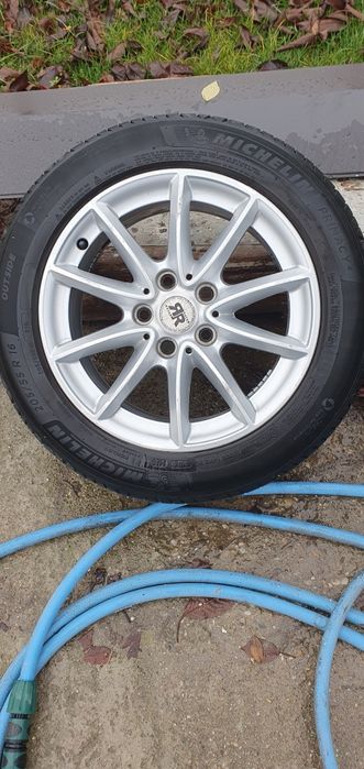 Jante 5x112R16 cu anvelope de vara 205 55 16.