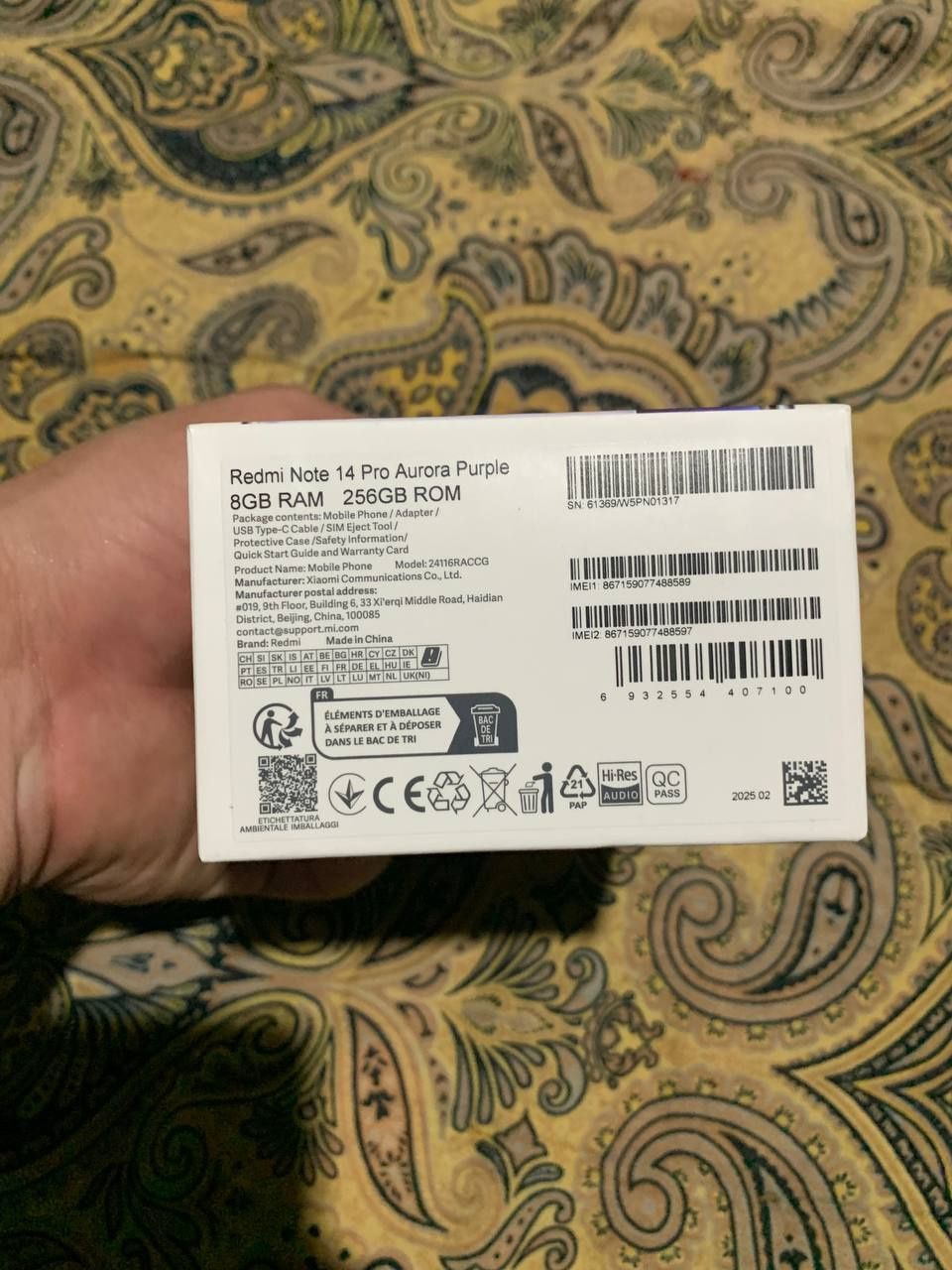 Redmi note 14 pro 256 gb