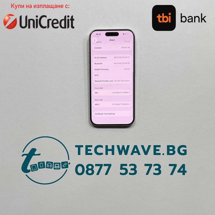 Apple iPhone 15 Pro 128GB White