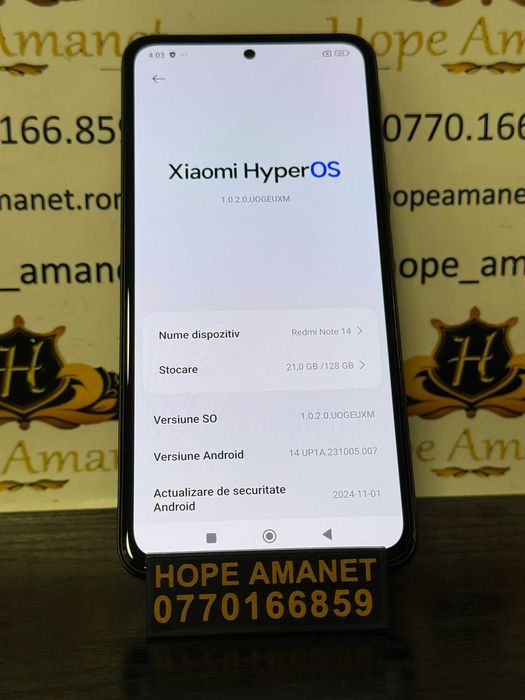 Hope Amanet P10/REDMI NOTE 14