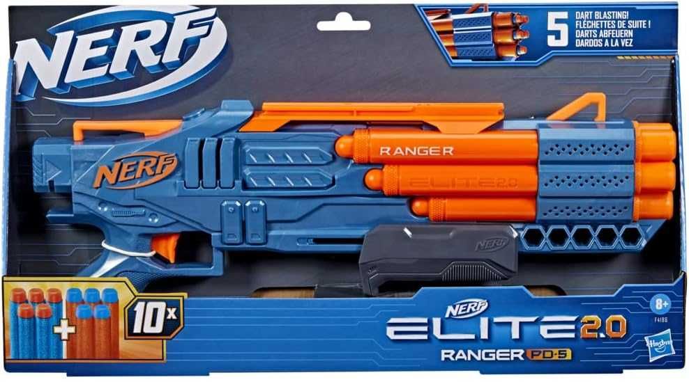 Бластер Нърф Nerf Elite 2.0 Ranger PD-5 Пистолет Помпа