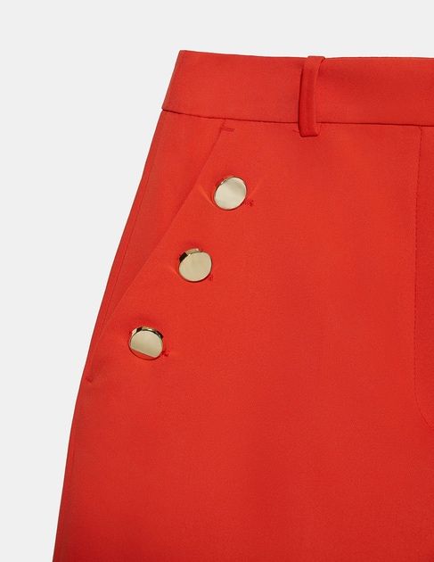 Лятни къси бели/червени къси панталони от плат Zara, размер ХС