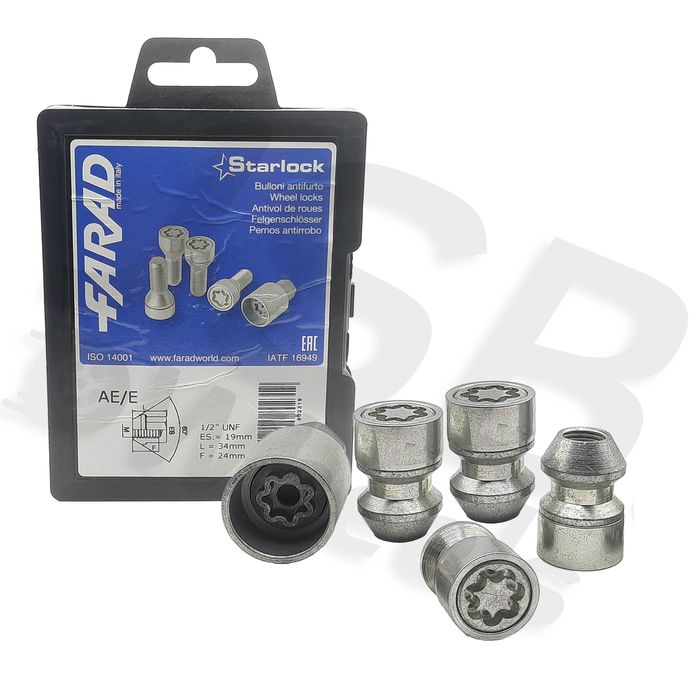 Set piulite antifurt Starlock 1/2" UNF Dodge, Jeep