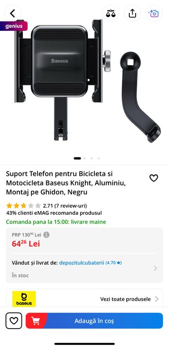 Vand suport telefon motocicleta