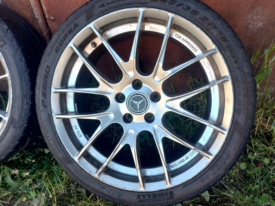 Jante aluminiu r19 5x112 cu cauciucuri de vara 245 35 r19 pirelly