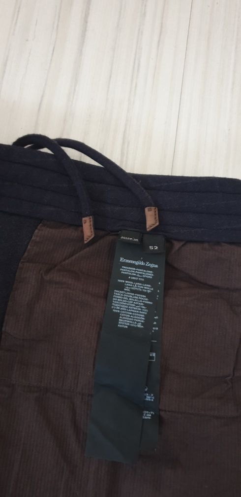 Ermenegildo ZEGNA Wool Slim Fit  52 / 34 НОВО! ОРИГИНАЛ! Мъжки Пантало