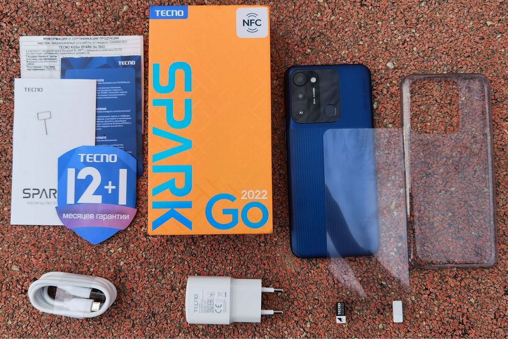 Продам свой Tehno Spark Go 2022 32gb Синий в идеальном состаяние