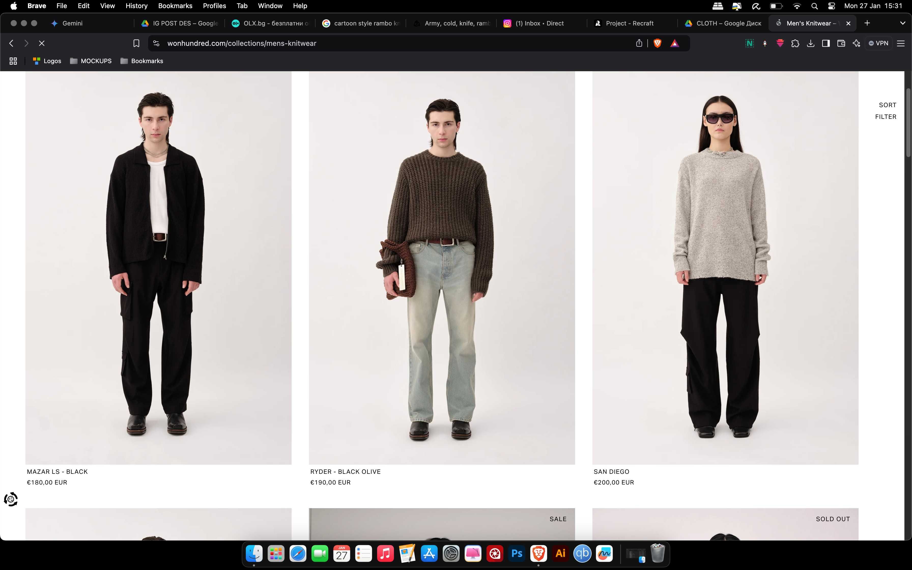 Won Hundred - Luxury - Mens -Top / Bomber Jacket