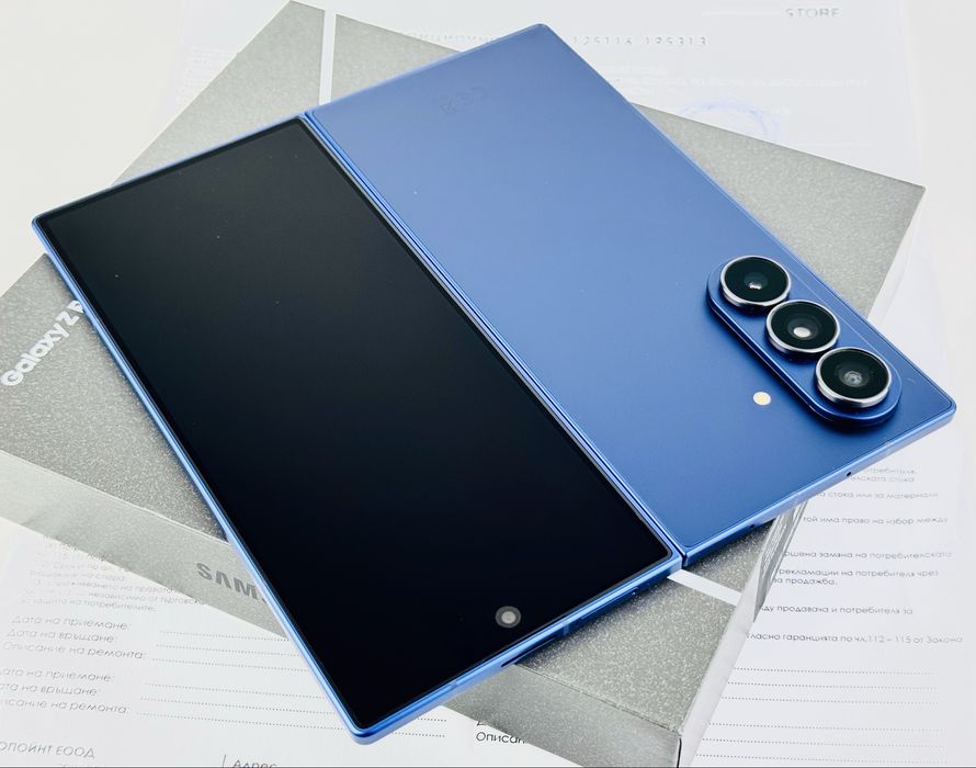 НОВ! Samsung Galaxy Z Fold 7 5G 256GB 12RAM Blue Shadow 2г. Гаранция!