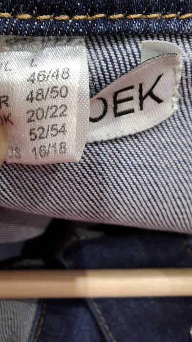 Дамско дънково яке ХХЛ