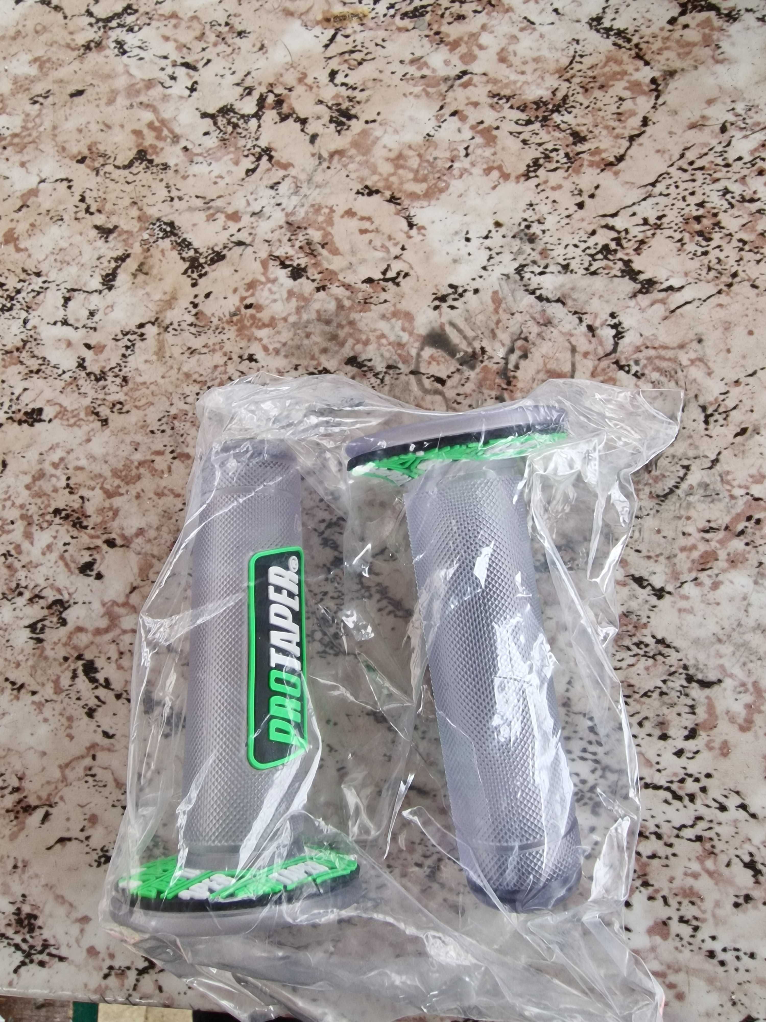 Мотокрос ендуро ръкохватки дръжки ProTaper сив зелен CRF KXF RMZ YZ KX