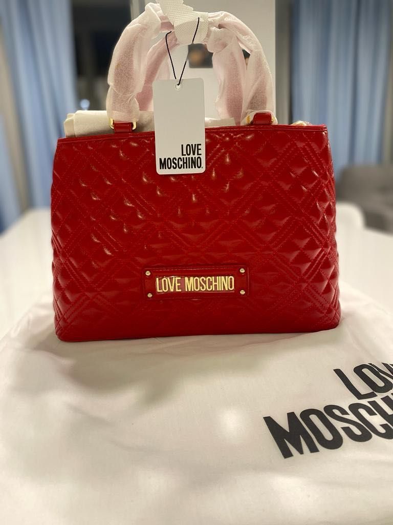 Geanta din piele LOVE Moschino