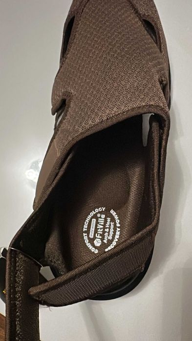 Sandale FitVille, diabetici extra lati, cu Velcro - marime 46/47