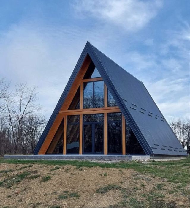 Vand cabane din lemn Aframe