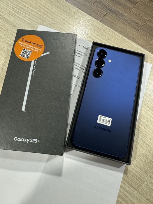 Samsung S25 Plus, 12GB RAM, 256GB, 5G, Navy blue, Garantie 2 ani
