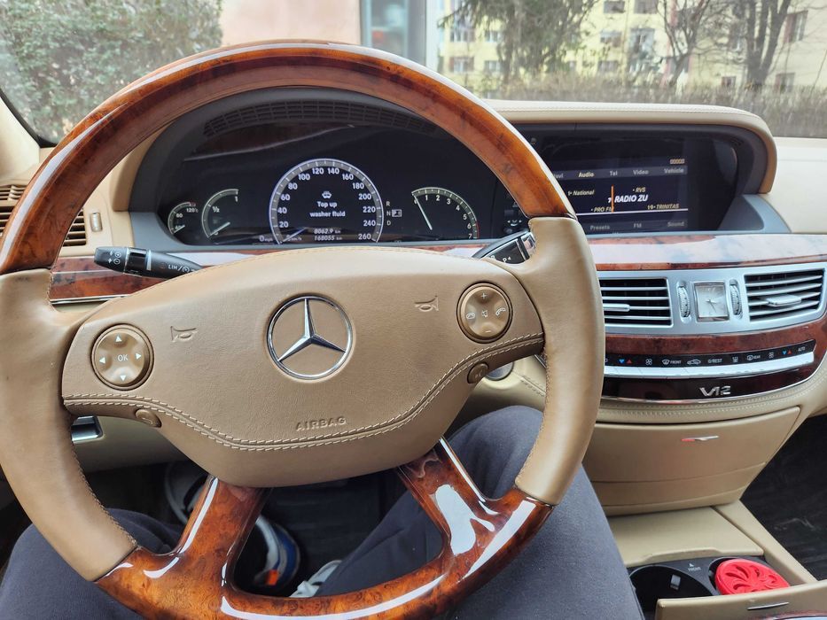 Capac piele plansa bord Mercedes S class W221 S320 S350 S420 S500