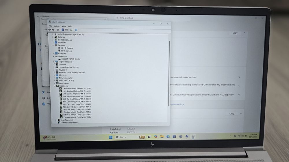 Laptop Elitebook 650 G10, i5gen13, 16Gb, 256Gb, 15,6Fhd, webcam