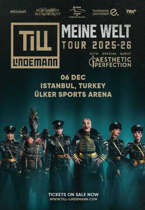 RAMMSTEIN (Till Lindemann) . Билеты на концерт . Tickets . Istanbul .