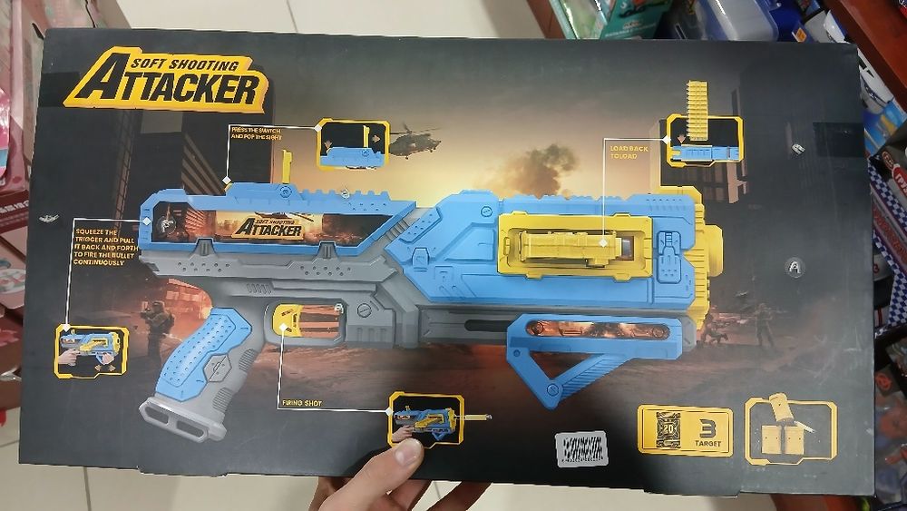 Игрушечный автомат Soft Shooting Attacker