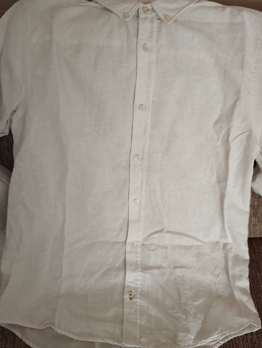 Camasa Bershka alba in+bumbac