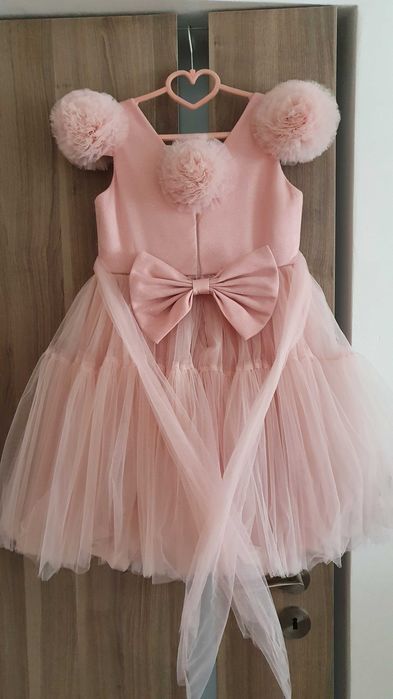 Rochita copii 7-9 ani roz pudrat