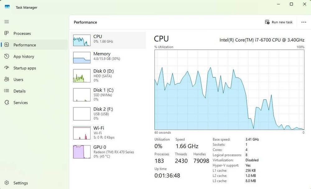 Calculator Unitate Pc Gaming Hp Envy I7 6700 Rx 470 Ram 16 Gb SSD