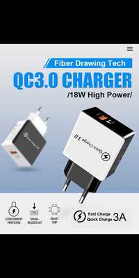 (Зарядка)Адаптер питания USB YC-QC3.0 (3,1А)