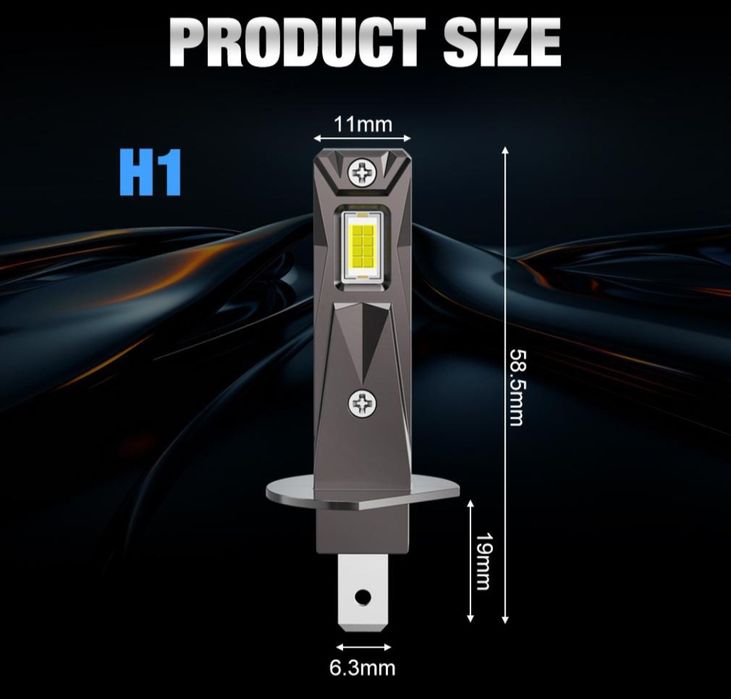 Becuri LED H1 20000LM set 2buc