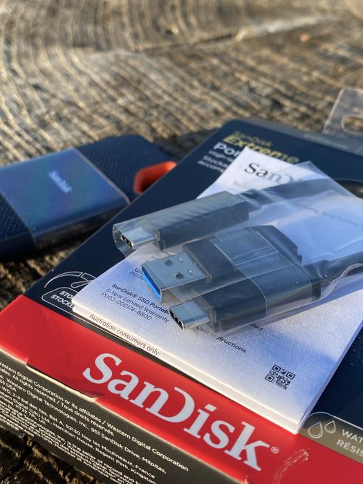 Външен SSD SanDisk Extreme® Portable, 1 TB, USB 3.1