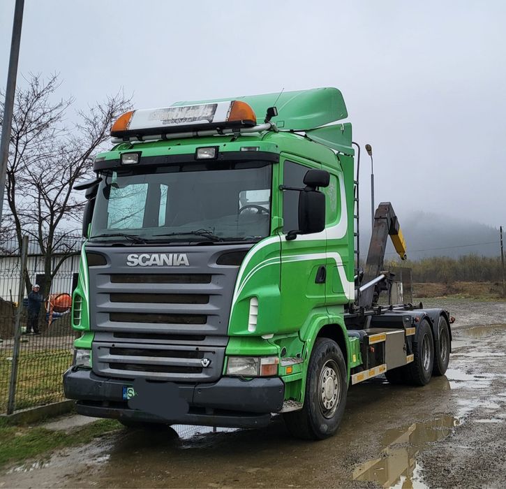 Vand Scania R500 abrollkipper carlig Multilift transport containere