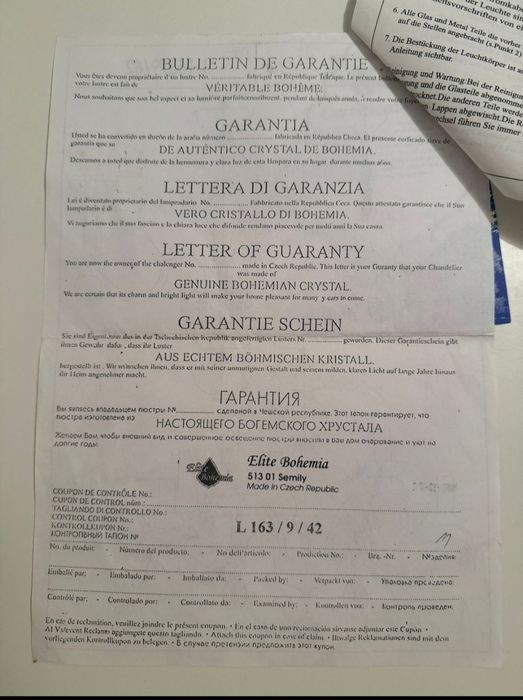 Продам хрустальную люстру