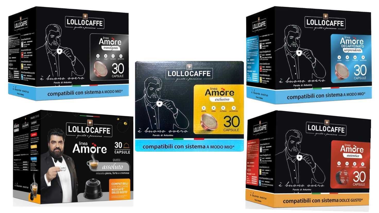 кафе LOLLO CAFFE Linea Amore 30бр капсули за Dolce gusto видове ИТАЛИЯ