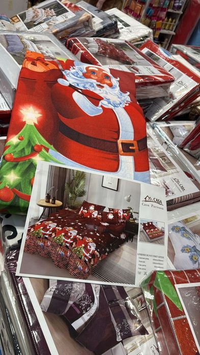 Lenjerie de pat 6 piese Pucioasa (Craciun)