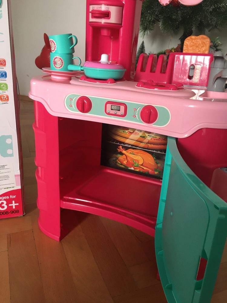 Детска кухня за игра/розова