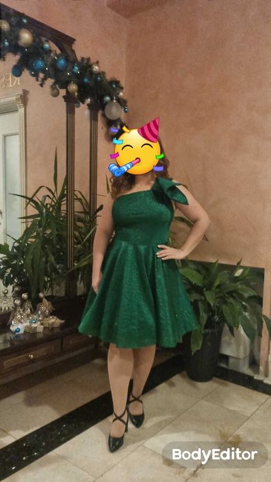 Официална рокля с едно рамо