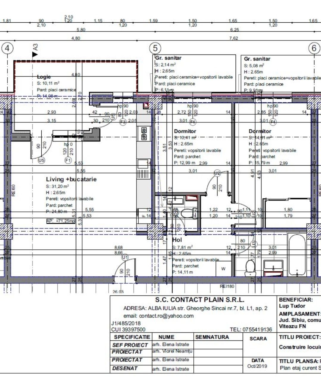 Apartament langa avantgarden 3 camere