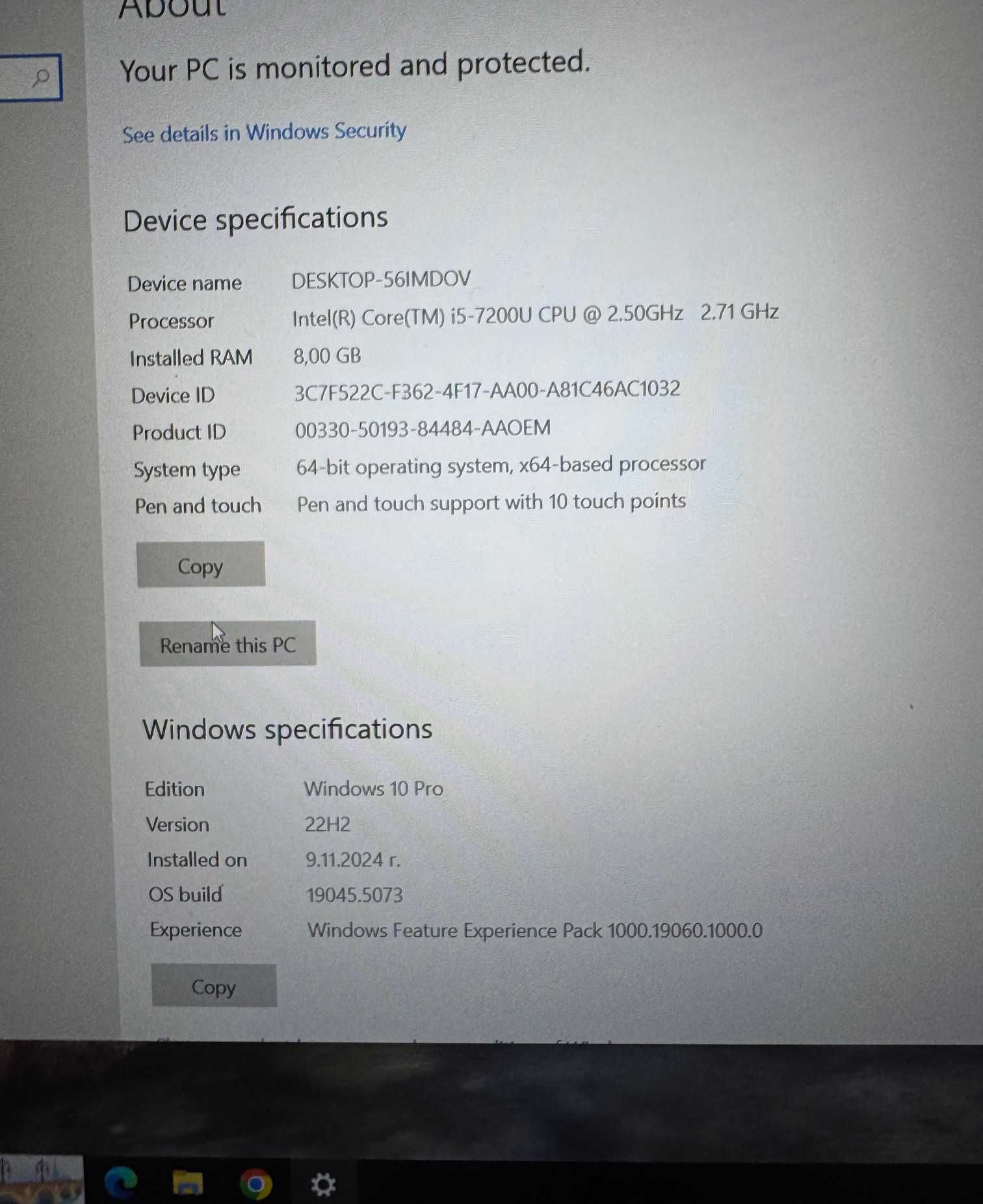 Lenovo Ideapad MIIX 510 i5/8ram/256SSD