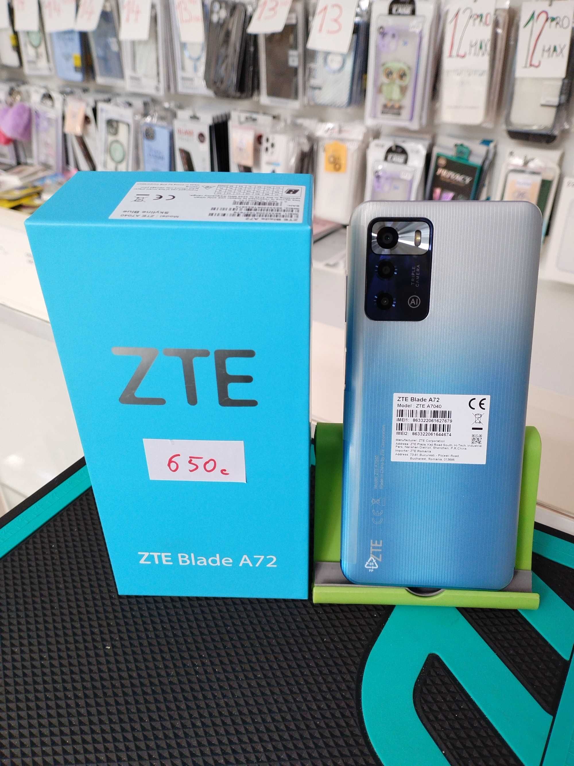 ZTE Blade A72, Baterie 6000 mAh Nou, Garantie, Transport gratuit