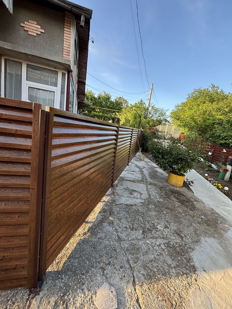 Gard diferite modele șipca metalica, jaluzele, tabla, plasa