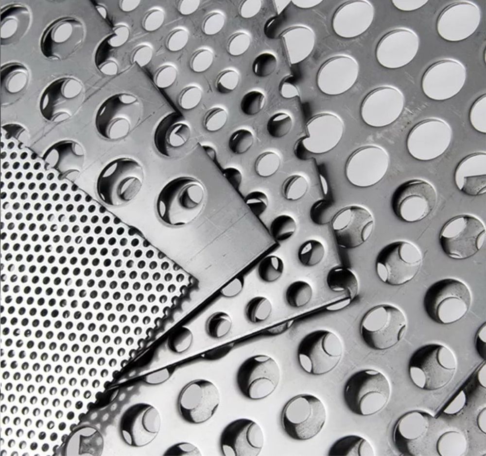 Tabla perforata inox otel si aluminiu
