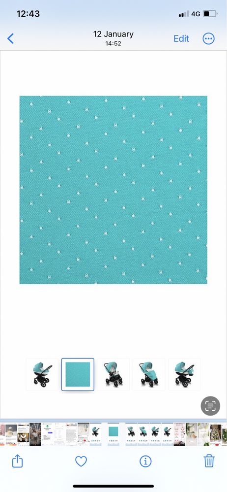 Детски количка Bexa Ideal тюркоаз 3в1